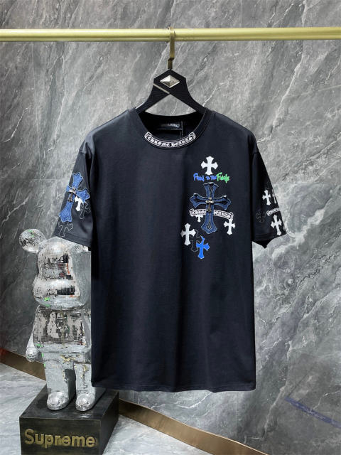 Chr0me Hearts Colorful Cross Tee T-Shirt Black White