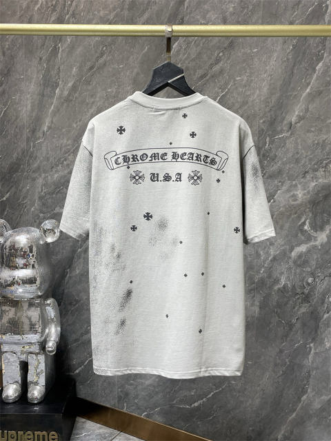 Chr0me Hearts Tee T-Shirt Black Gray