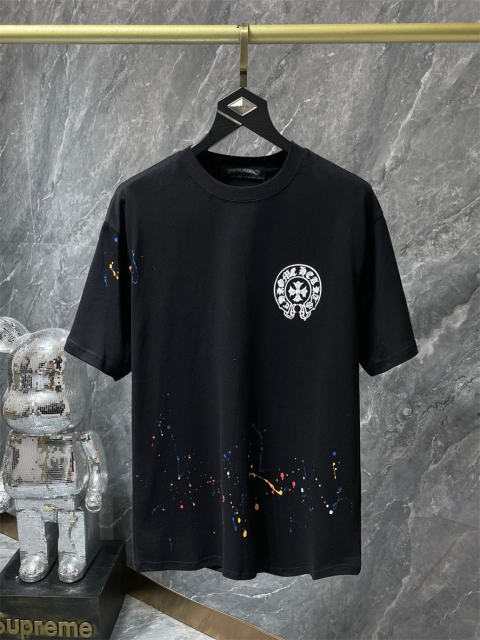 Chr0me Hearts Los Angels Horseshoe Tee T-Shirt Black White