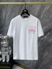 Chr0me Hearts CAUTION Logo Tee T-Shirt Black White Gray