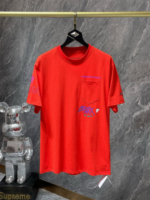 Chr0me Hearts Red Logo Tee T-Shirt Black