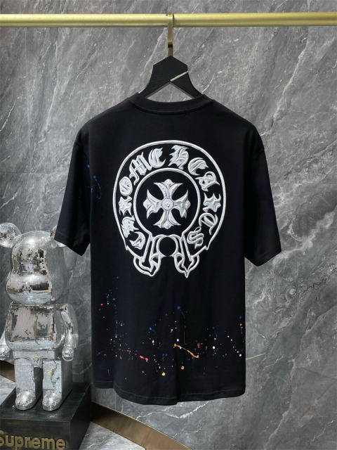 Chr0me Hearts Los Angels Horseshoe Tee T-Shirt Black White