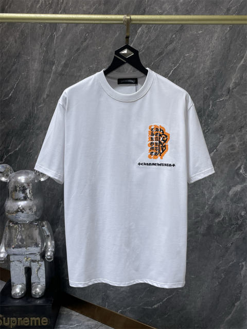 Chr0me Hearts Orange Cross Tee T-Shirt Black White