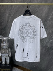 Chr0me Hearts Rheinstone Logo Tee T-Shirt Black White