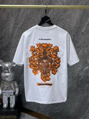 Chr0me Hearts Orange Cross Tee T-Shirt Black White
