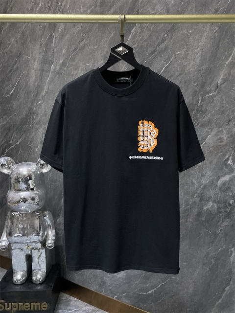 Chr0me Hearts Orange Cross Tee T-Shirt Black White