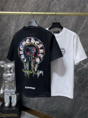 Chr0me Hearts Dirty Horseshoe Tee T-Shirt Black White