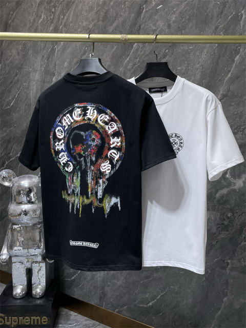 Chr0me Hearts Dirty Horseshoe Tee T-Shirt Black White