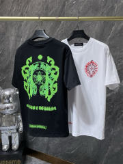 Chr0me Hearts Horseshoe Logo Tee T-Shirt Black White