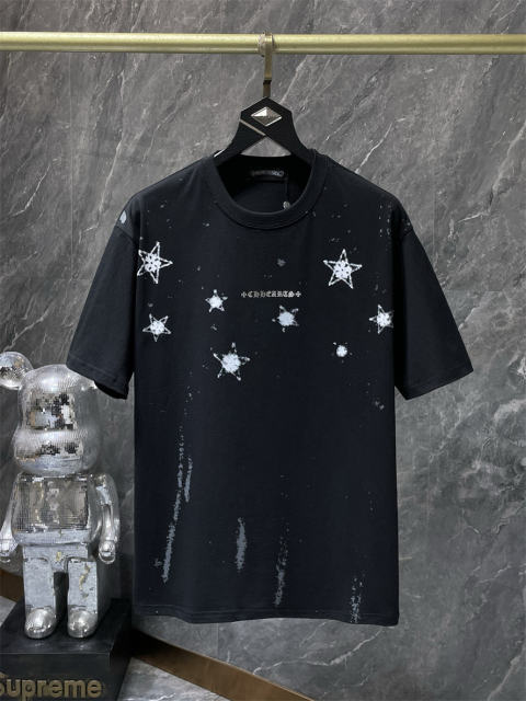 Chr0me Hearts Horseshoe Logo Tee T-Shirt Black White