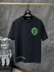 Chr0me Hearts Horseshoe Logo Tee T-Shirt Black White