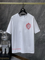 Chr0me Hearts Horseshoe Logo Tee T-Shirt Black White