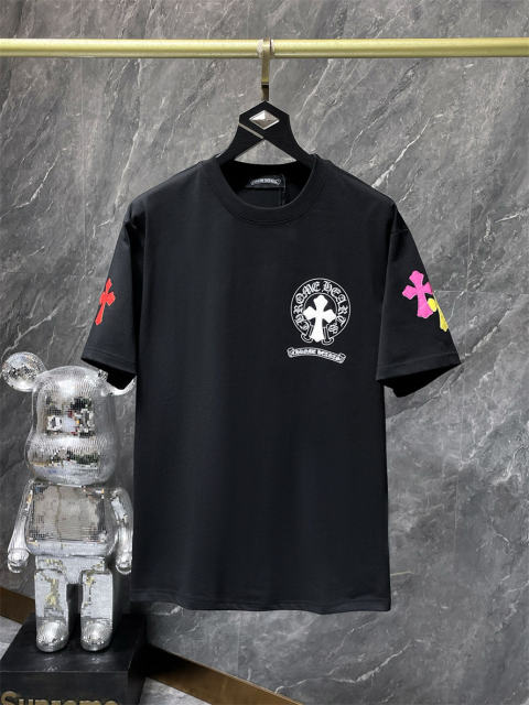 Chr0me Hearts Cross Logo Tee T-Shirt Black White