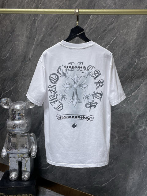 Chr0me Hearts Cross Logo Tee T-Shirt Black White