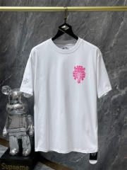 Chr0me Hearts Cross Logo Tee T-Shirt Black White