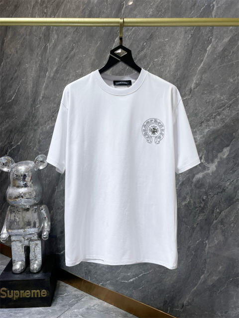 Chr0me Hearts Rheinstone Logo Tee T-Shirt Black White