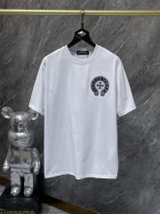 Chr0me Hearts Horseshoe Logo Tee T-Shirt Black White