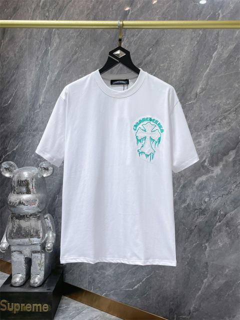 Chr0me Hearts Cross Logo Tee T-Shirt Black White