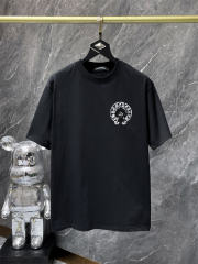 Chr0me Hearts Cross Logo Tee T-Shirt Black White