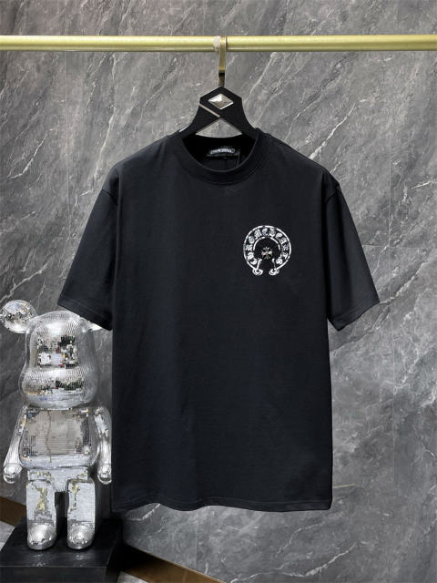 Chr0me Hearts Cross Logo Tee T-Shirt Black White