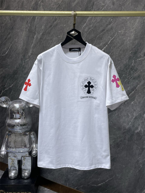 Chr0me Hearts Cross Logo Tee T-Shirt Black White