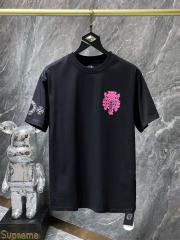 Chr0me Hearts Cross Logo Tee T-Shirt Black White