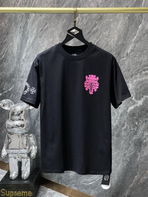 Chr0me Hearts Cross Logo Tee T-Shirt Black White