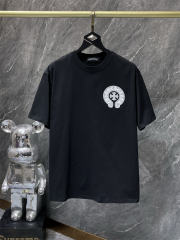 Chr0me Hearts Horseshoe Logo Tee T-Shirt Black White