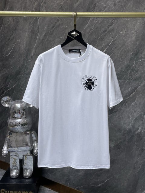 Chr0me Hearts Cross Logo Tee T-Shirt Black White