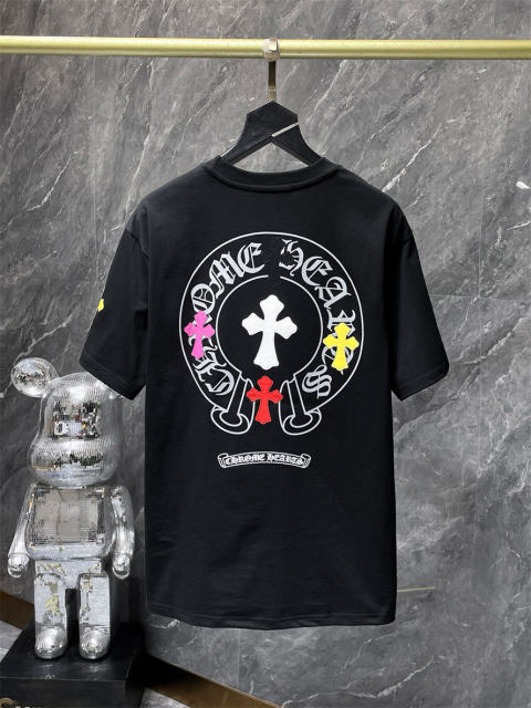Chr0me Hearts Cross Logo Tee T-Shirt Black White