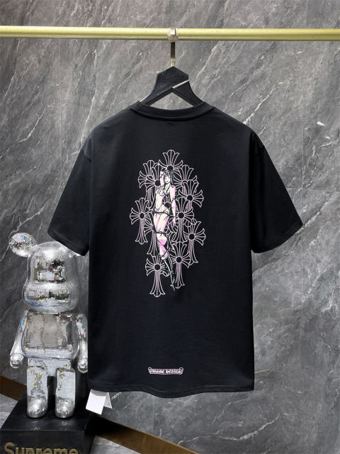 Chr0me Hearts DEADLY DOOL Logo Tee T-Shirt Black White