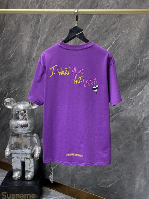 Chr0me Hearts I WANT MORE NOT LESS Tee T-Shirt Purple