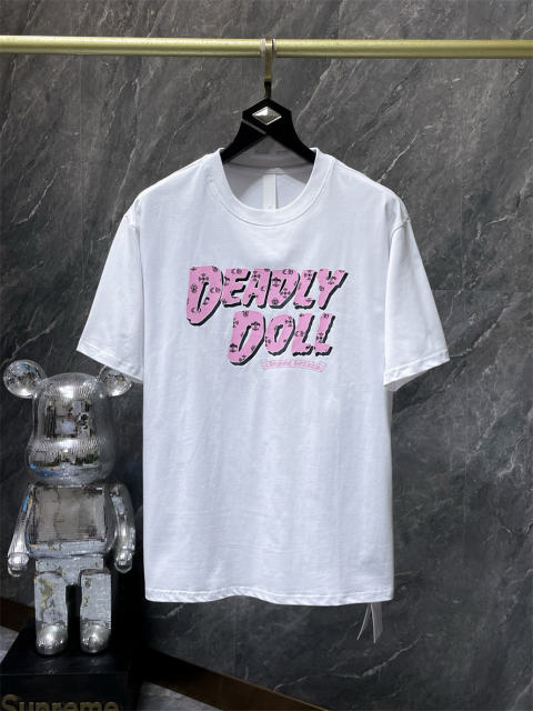 Chr0me Hearts DEADLY DOOL Logo Tee T-Shirt Black White
