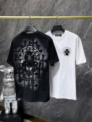 Chr0me Hearts Cross Logo Tee T-Shirt Black White