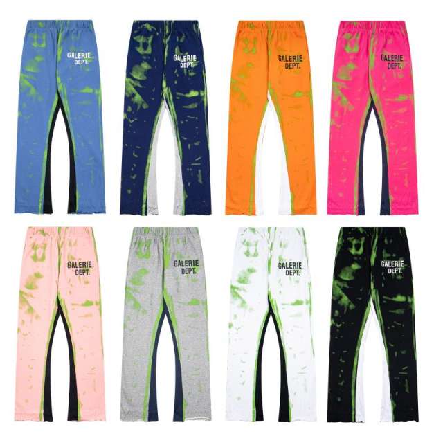 Gallery DEPT splashing ink graffiti Pure Cotton Straight Pants