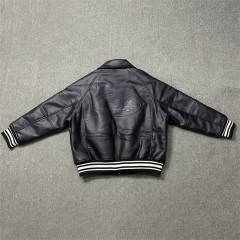 AM1RI Varsity Bone Sleeve Jacket Blue Black White