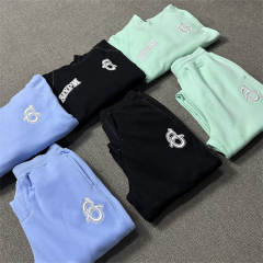 6PM Dirll Style Embroidery Hoodie Pants