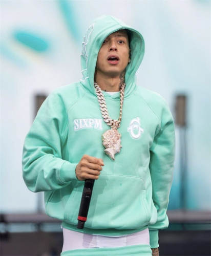 6PM Dirll Style Embroidery Hoodie Pants