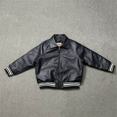 AM1RI Varsity Bone Sleeve Jacket Blue Black White