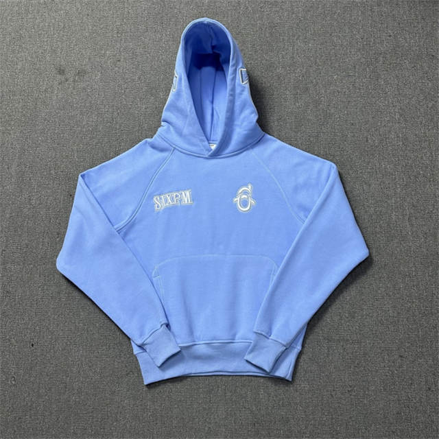 6PM Dirll Style Embroidery Hoodie Pants