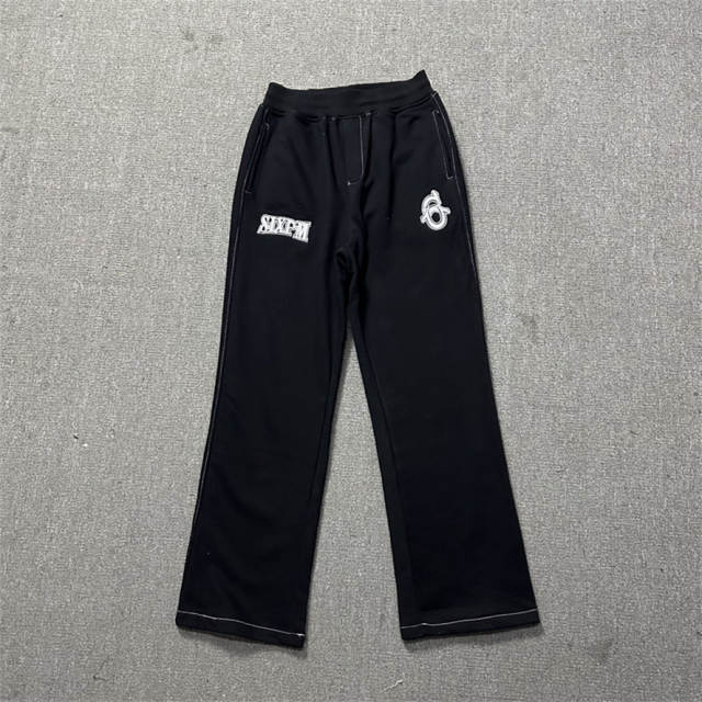 6PM Dirll Style Embroidery Hoodie Pants