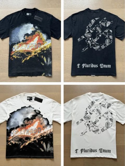 Godspeed Hollywood Billboard Burning Cashew Flower Tee T-Shirt