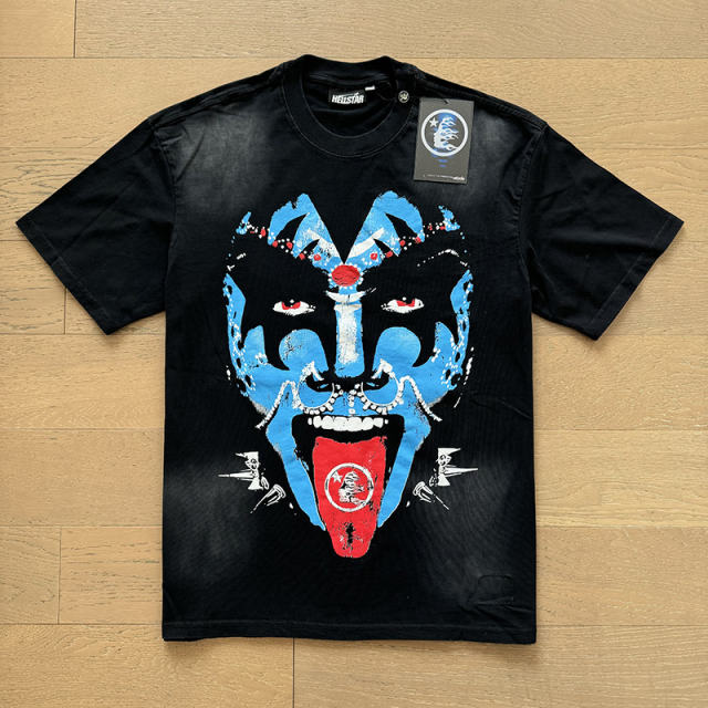 Hellstar Face T-Shirt Tee Black