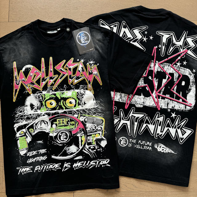 Hellstar Rise The Lightning T-Shirt Tee Black