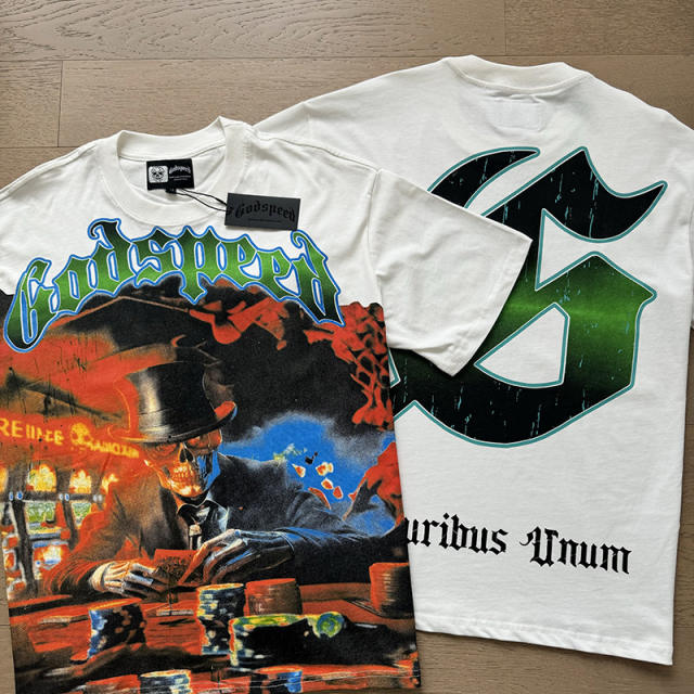 Godspeed Gambler Skull Tee T-Shirt