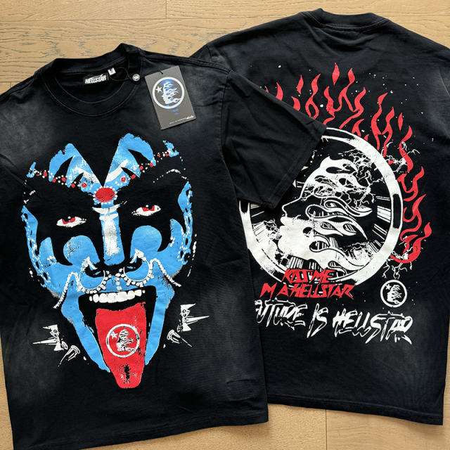 Hellstar Face T-Shirt Tee Black