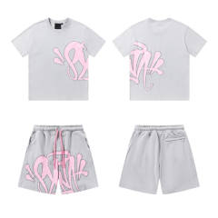 1:1 Top Quality Syna World Drill Style Big Logo T-Shirt Shorts Set