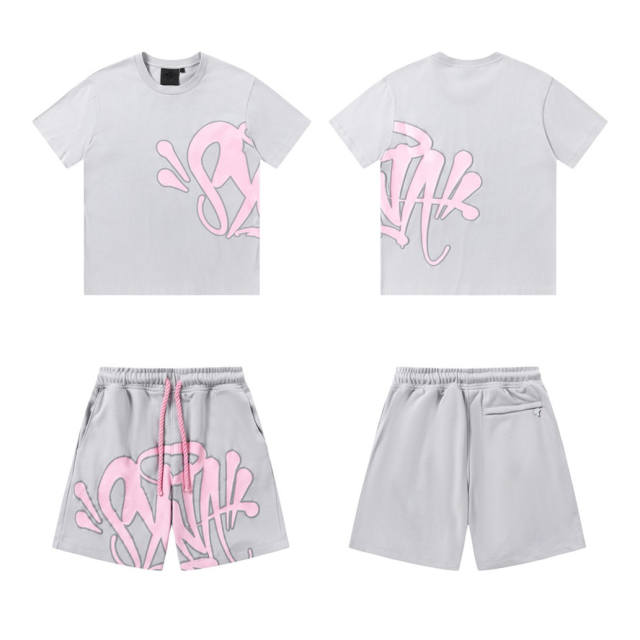 1:1 Top Quality Syna World Drill Style Big Logo T-Shirt Shorts Set