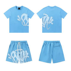 1:1 Top Quality Syna World Drill Style Big Logo T-Shirt Shorts Set