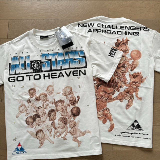 Hellstar All Stars Go To Heaven T-Shirt Tee White